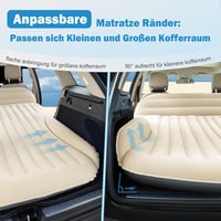 Ciremiv Autós Felfújható Matrac - Szivárgásmentes Kempingágy SUV-ba, Kisbuszba, 300kg Teherbírás, Elektromos Pumpával és Kiegészítőkkel 8