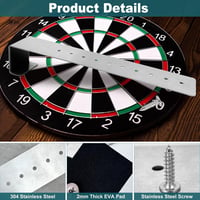 CiShow Darts Tábla Fali Tartó Konzol - Fém Dartboard Rögzítő Szett Csavarokkal és EVA Párnázással, Acél Darts Táblákhoz

AI: I've created a  3