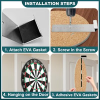 CiShow Darts Tábla Fali Tartó Konzol - Fém Dartboard Rögzítő Szett Csavarokkal és EVA Párnázással, Acél Darts Táblákhoz

AI: I've created a  6