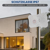 Vonkajšia panelová anténa CISSIYOG 4G LTE 5G, smerová anténa MIMO 600-6000 MHz, zisk 22 dBi, 2x10 m kábel, konektor TS9, externá anténa pre router 8