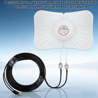 Vonkajšia panelová anténa CISSIYOG 4G LTE 5G, smerová anténa MIMO 600-6000 MHz, zisk 22 dBi, 2x10 m kábel, konektor TS9, externá anténa pre router 5