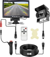 CISSIYOG 7 Colos Tolatókamera Szett Éjjellátó 15m Kábellel 12V 24V 1