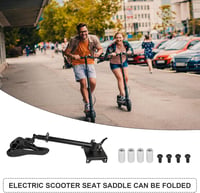 CISSIYOG Elektromos Roller Ülés Segway-Ninebot F20/F25/F30/F40 Modellekhez - Állítható Magasság, Lengéscsillapítós, Összecsukható, 100kg Teh 3