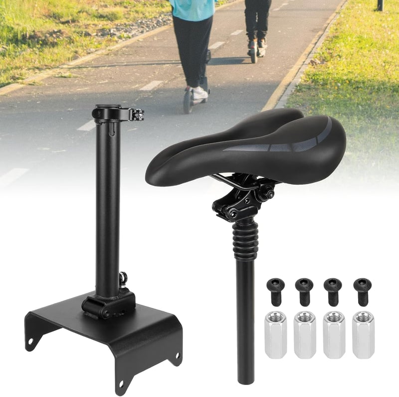 CISSIYOG Elektromos Roller Ülés Segway-Ninebot F20/F25/F30/F40 Modellekhez - Állítható Magasság, Lengéscsillapítós, Összecsukható, 100kg Teh