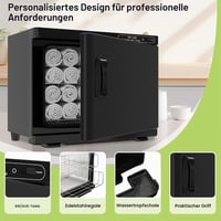 CISSIYOG Električni grijač ručnika 23 L, brzo zagrijavanje do 80°C, za profesionalnu upotrebu u kozmetičkim salonima i spa centrima, crni 3