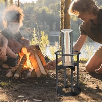 CISSIYOG Kézi Hasítógép Tűzifához, Hordozható Fa Hasító Acél Ékkel, Kemping és Otthoni Használatra 4
