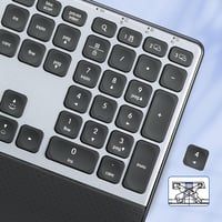 CITLLA Bluetooth vezeték nélküli K9100 teljes méretű billentyűzet több eszközhöz, magyar kiosztással 4