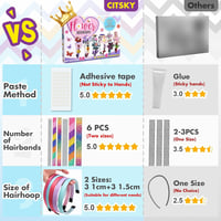 CITSKY Kreatív Hajdíszkészítő Szett Lányoknak 5-12 Éves Korig - DIY Virágos Hajkiegészítők Készítése, Kézügyesség Fejlesztő Kreatív Játék 4