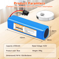 CITYORK 14,4V 5600mAh Náhradná batéria pre robotický vysávač Dreame L10s Ultra Pro D10s D10 Plus L10 Prime D9 F9 Max Roborock Q8 Q7 Q5 Max 9