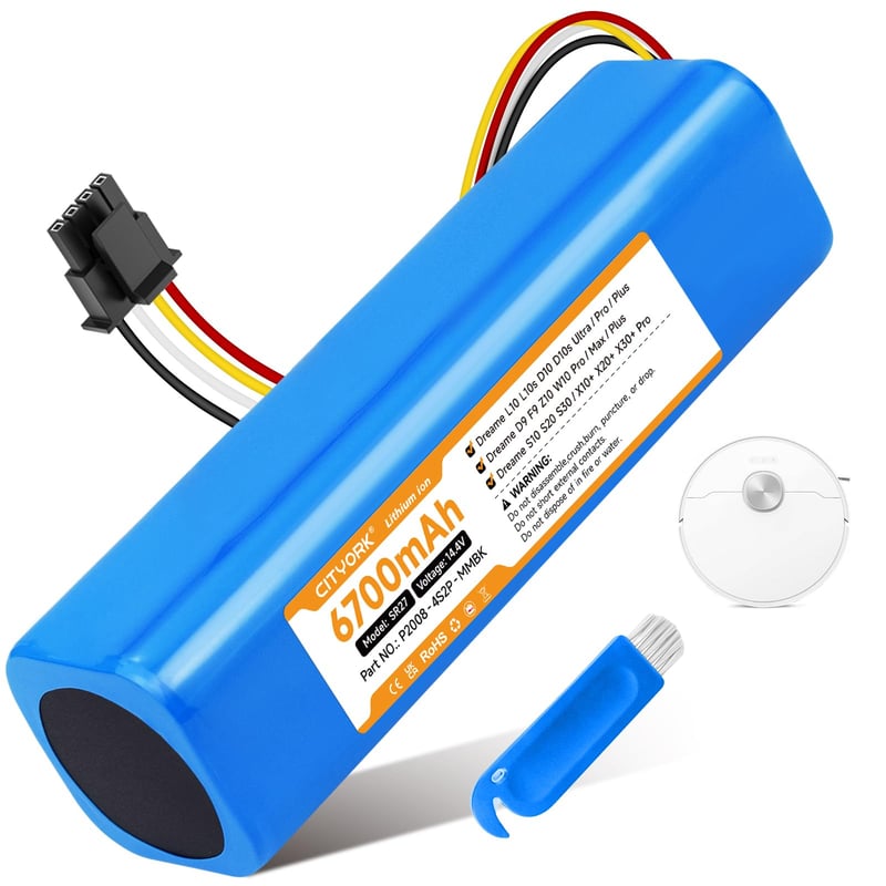 CITYORK 14,4V 5600mAh Náhradná batéria pre robotický vysávač Dreame L10s Ultra Pro D10s D10 Plus L10 Prime D9 F9 Max Roborock Q8 Q7 Q5 Max
