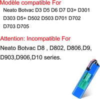 CITYORK 14,4V 6700mAh Li-ion Pótakkumulátor Neato Botvac D3 D5 D6 D7 Robotporszívókhoz - Túltöltés Elleni Védelemmel, 300+ Töltési Ciklus 7
