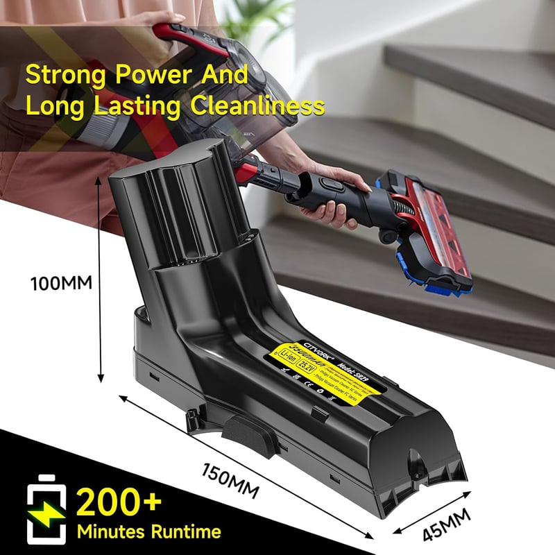 CITYORK 25.2V 3500mAh akkumulátor Philips SpeedPro Max porszívóhoz
