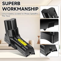 CITYORK 25.2V 3500mAh akkumulátor Philips SpeedPro Max porszívóhoz 3