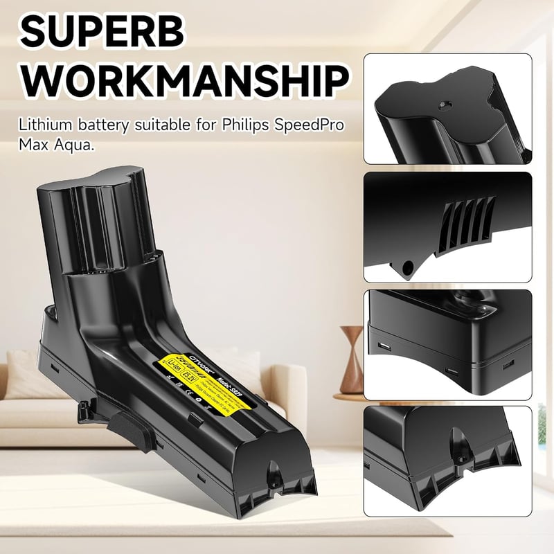 CITYORK 25.2V 3500mAh akkumulátor Philips SpeedPro Max porszívóhoz