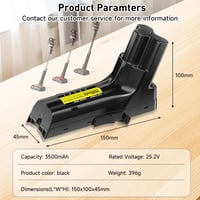 CITYORK 25.2V 3500mAh akkumulátor Philips SpeedPro Max porszívóhoz 4