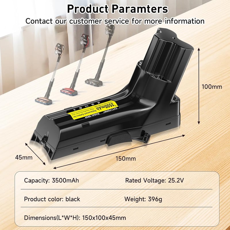 CITYORK 25.2V 3500mAh akkumulátor Philips SpeedPro Max porszívóhoz