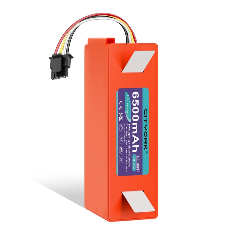 CITYORK Li-ion Zamjenska baterija za Roborock S7 S6 S5 S50 Max/MaxV/Ultra i Xiaomi robotske usisavače - 6500 mAh Baterija velikog kapaciteta Q5 Q7 M