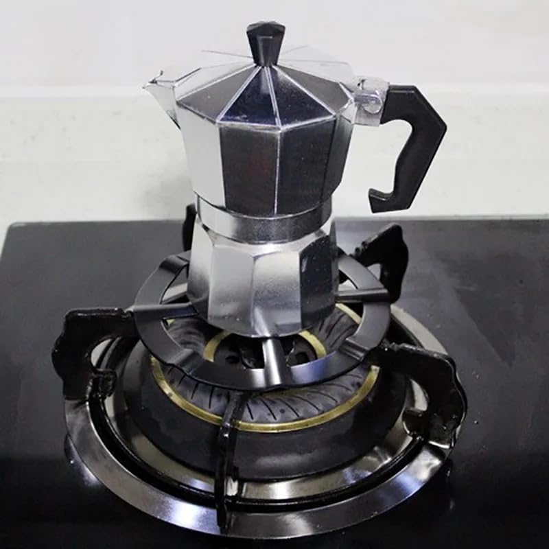 CIV fekete fém tűzhely adapter 13,5cm gázfőzőhöz és kempinghez