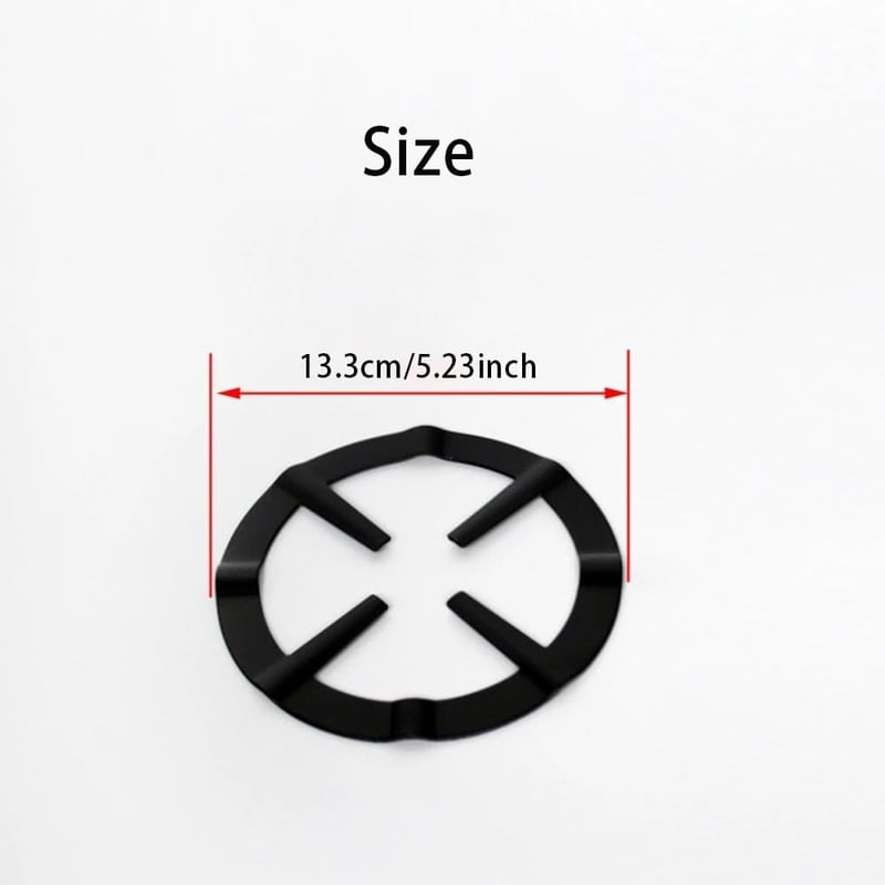 CIV fekete fém tűzhely adapter 13,5cm gázfőzőhöz és kempinghez