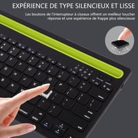 Civetes Bluetooth billentyűzet, 78 gomb, beépített állvánnyal - fekete 7