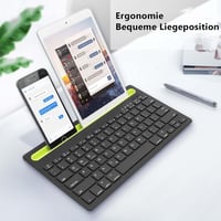Civetes Bluetooth billentyűzet, 78 gomb, beépített állvánnyal - fekete 3