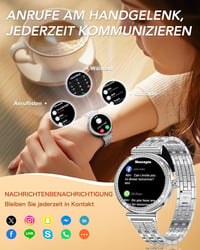 CIVO Smartwatch Női Fitness Óra Vízálló Sportóra Telefonos Funkcióval Android iOS 2