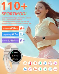 CIVO Smartwatch Női Fitness Óra Vízálló Sportóra Telefonos Funkcióval Android iOS 4