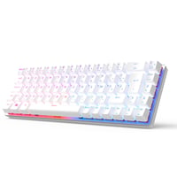 Bezdrôtová mechanická klávesnica CIY X79, 65 %, AZERTY, hliník – biela 1