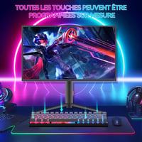CIY X79 Wireless Mechanikus Billentyűzet 65% AZERTY FR Hot Swap Alumínium Fehér 5