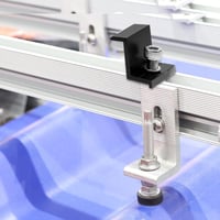 CJBIN Napelem Rögzítő Végbilincs Szett - 8db Alumínium Szélbilincs 30mm-es Panelekhez, Csavarokkal - Lakóautó, Tető Telepítéshez 4