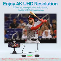 CKCN USB-C HDMI kábel 3m 4K UHD Thunderbolt 3/4 iPhone 15/16 MacBook iPad Galaxy 5