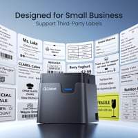 CLABEL 221D Bluetooth termálna tlačiareň štítkov, stolná tlačiareň čiarových kódov kompatibilná s PC a smartfónmi, pre 50 mm samolepiace štítky na kancelárske použitie 2