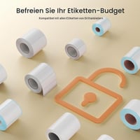 CLABEL S1 Prenosná Bluetooth termotlačiareň štítkov 75 mm bezdrôtová tlačiareň etikiet 5