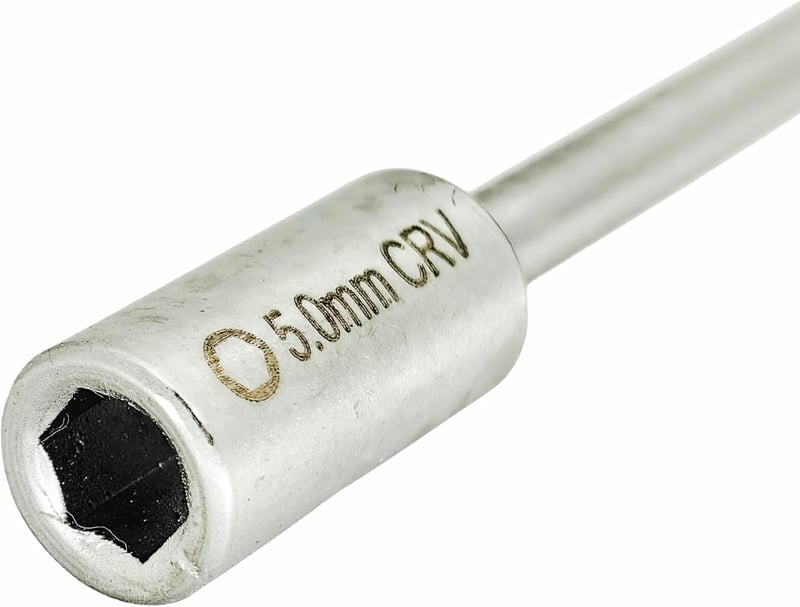 CLABMROEC 5 mm Soft Grip imbuszfejes csavarhúzó autó és háztartási gépek szereléséhez türkiz fekete