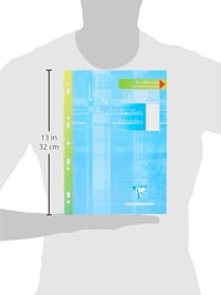 Clairefontaine 11791C Foi de hârtie perforate A4, dictando (pătrățele mari), 90g, 500 coli, set rezerve pentru caiet școlar 4