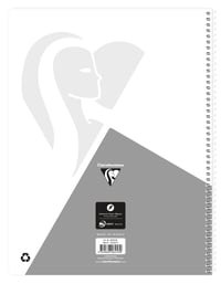 Clairefontaine 306253C Špirálový zápisník A4, 80 listov, bodkovaný, 4 ks, mix farieb 7