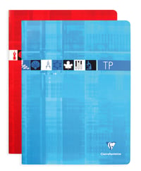 Caiet capsat Clairefontaine 3347C, 24x32 cm, 120 pagini, pagini veline și liniate, copertă laminată, culori asortate 1