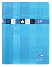 Caiet capsat Clairefontaine 3347C, 24x32 cm, 120 pagini, pagini veline și liniate, copertă laminată, culori asortate 4
