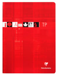 Caiet capsat Clairefontaine 3347C, 24x32 cm, 120 pagini, pagini veline și liniate, copertă laminată, culori asortate 5
