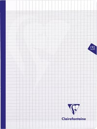 Caiet Clairefontaine 399341C Mimesys A4+ 24x32 cm 192 pagini pătrățele, 90g, copertă transparentă 1