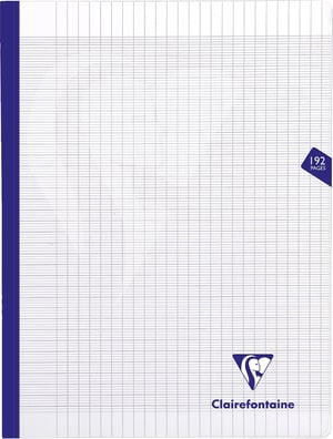 Caiet Clairefontaine 399341C Mimesys A4+ 24x32 cm 192 pagini pătrățele, 90g, copertă transparentă