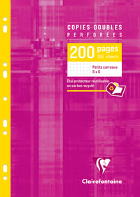 Clairefontaine 4712C A4 Štvorčekový papier, 90g, 200 strán, 9 dier, perforovaný do šanóna 1