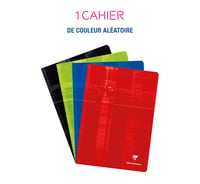 Clairefontaine 63167C Zošit A4 96 strán štvorčekovaný s okrajom 90g biely papier s laminovanou farebnou obálkou 2