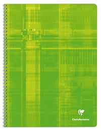 Špirálový zápisník Clairefontaine 8342C, 100 strán, 24x32 cm, štvorčekovaný, 90 g, laminovaná farebná obálka 2