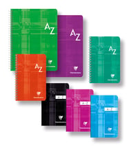 Agendă telefonică Clairefontaine 9049C, A4, 21x29,7 cm, velină, 90g, hârtie albă, copertă cartonată, 192 pagini, culori asortate 4