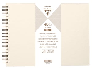 Clairefontaine Creativ Paper 95433C personalizirani album, spiralni uvez, 40 listova, 200 — Proizvod s oštećenjem (stanje: vidi 2. sliku)