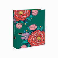 Dosar cu inele Clairefontaine Frida Kahlo 116223C, A4, cotor 7 cm, capacitate mare, 26 x 32 cm 2