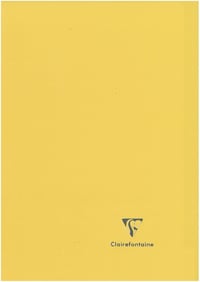 Zošit Clairefontaine Koverbook A4 so zošívanou väzbou, 96 strán, štvorčekovaný s okrajom, biely 90g papier, s recyklovaným polypropylénovým obalom, rôzne farby 1