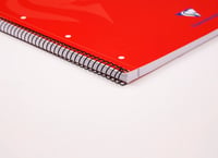 Špirálový zápisník Clairefontaine Mimesys 696803C, A4+ 22,5x29,7 cm, 160 strán, štvorčekovaný, s flexibilnými kartónovými doskami, 4 otvormi na zakladanie, rôzne farby 4