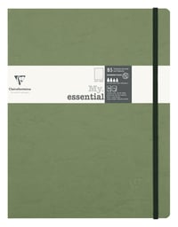Zápisník Clairefontaine My.Essential Age Bag B5 (19x25 cm) – zelený, 96 číslovaných strán, bodkovaný, slonovinový papier 90 g, šitá väzba 1